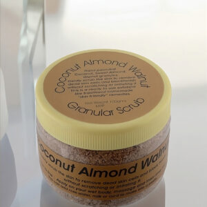 coconut walnut almond face and body scrub