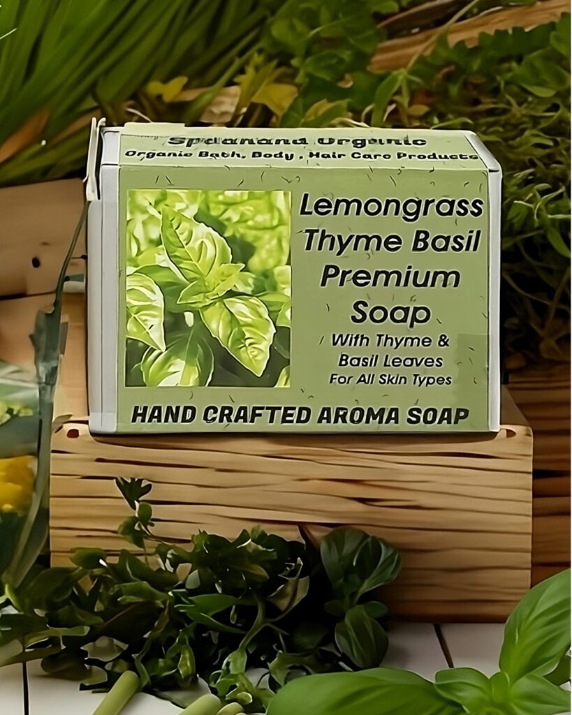 Lemongrass Thyme Basil Handcrafted Premium Soap