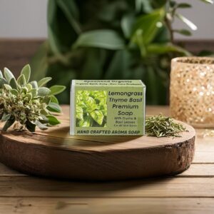 Lemongrass Thyme Basil Handmade Soap