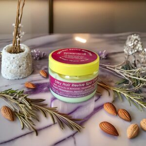 "Silky Hair Revive Conditioner with Almond, Argan, and Hibiscus for Frizz-Free Hair"