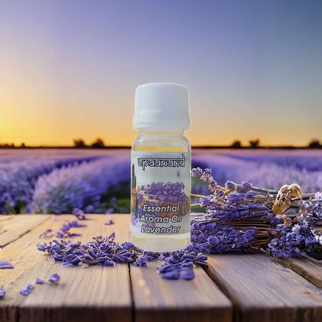 Lavender-Oil Square Lavender essential oil for acne, dandruff and stress relief - natural Indian beauty remedy